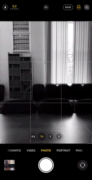 black and white street photography with iPhone